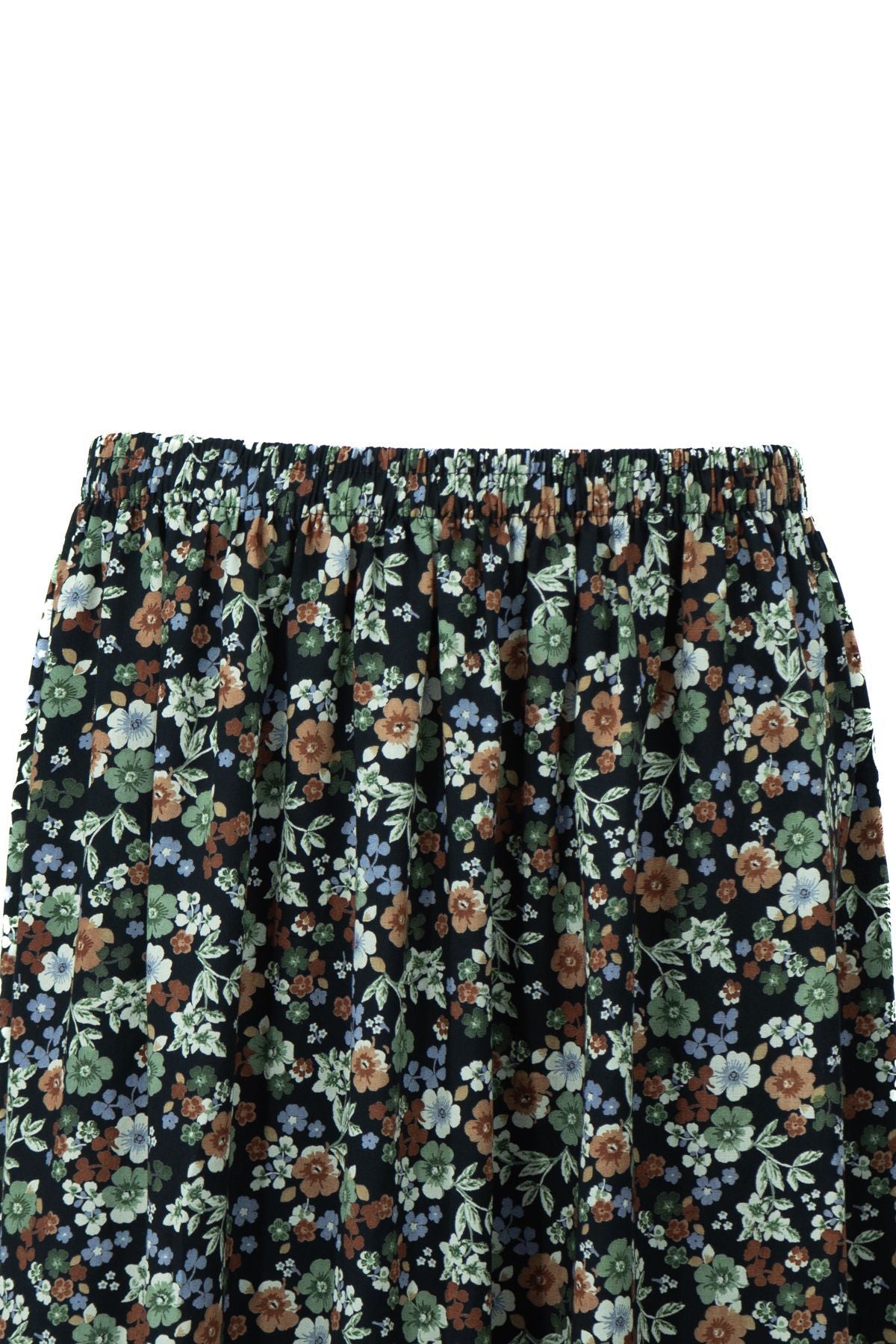 Kadın Anne Etek Dokuma Viskon Kumaş Papatyam Çiçeği Desenli Rahat Kesim Tam Kalıp